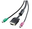 25ft PS2/hddb15 Premium Shielded 3-in-1kvm Cable