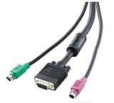 25ft PS2/hddb15 Premium Shielded 3-in-1kvm Cable