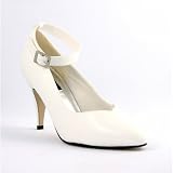 DREAM-431W (8227) 4 Heel Pump(White Pat,11)