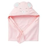 Carter's （カーターズ） :: ベビー フード付バスタオル 女の子 綿ジャージー100% :: Mouse Hooded Towel :: フリーサイズ :: 0-24ヶ月 :: 正規タグ保証
