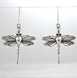 Dragonfly Dangle Earrings in Sterling Silver, #8902