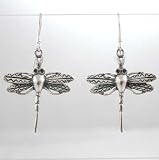 Dragonfly Dangle Earrings in Sterling Silver, #8902