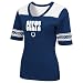NFL Indianapolis Colts All You Got 1/2 Sleeve V-Neck Tee, Stadium Blue/White, Large