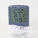 KTJ Indoor / Outdoor Indicator Relative Humidity/Temperature with Clock