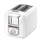 Black & Decker T3500 2-Slice Toaster, White