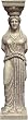 Caryatid Column from Porch of Maidens Statue - Large