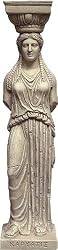 Caryatid Column from Porch of Maidens Statue - Large