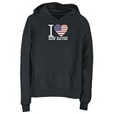 SWEATSHIRT WOMAN BLACK " I LOVE NEW HAVEN " CONNECTICUT XXX-Large