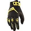 Thor MX Deflector Men's Dirt Bike Motorcycle Gloves w/ Free B&F Heart Sticker Bundle - Yellow
