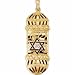 14Kt Yellow Gold Judaica Mezuzah Cylinder Pendant