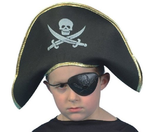 Childrens Toyshop  Used : Pirate Captain Hat For children - One size fit