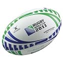 BALLON officiel - Taille 5 - Rugby Gilbert IRB RWC - supporter - Coupe du Monde 2011 Nouvelle Zelande - Angleterre France Irlande Galles Ecosse Italie Australie Nouvelle Zelande Fidji Samoa