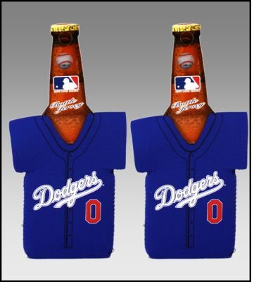 SET OF 2 LOS ANGELES DODGERS BOTTLE JERSEY KOOZIES