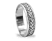 Braided knot sterling silver wedding band or promise ring~spins~ Sz4 to sz15