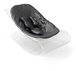 Bloom Coco Plexistyle Baby Lounger with Seat Pad, Transparent Frame, Pad Midnight Black