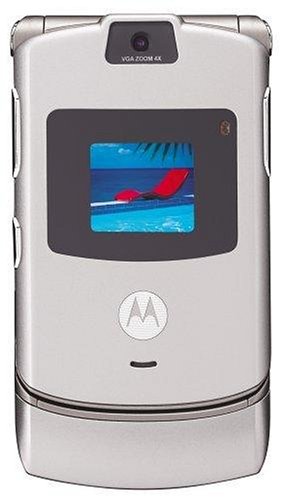 Motorola RAZR V3 - Cellular phone - GSM - folder (flip) - silver