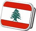 FF74 Lebanon Flag Belt Buckle Lebanese