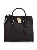 Michael Kors Bolso asa de mano Hamilton (Negro)