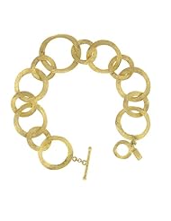 14KTY Bracelet Textured Link Bracelets Length = 8.5