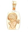 14k Yellow Gold "My First Communion" Girl Pendant