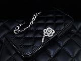 iPhone 4 Novoskins Amante Crystal Quilted Clutch Diary Case Black