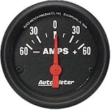Auto Meter 2644 Z-Series Short Sweep Electric Ammeter Gauge