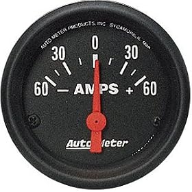 Auto Meter 2644 Z-Series Short Sweep Electric Ammeter Gauge