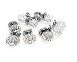 アンティーク 調 フレンチ 引き出し 家具 つまみ 取っ手 ハンドル クリア パンプキン 10個セット (小サイズ)