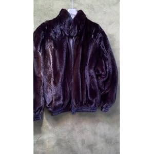 Men's Reversible Mink, Leather Coat