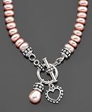 Children's Fresh by Honora Sterling Silver Plum Cultured Freshwater Pearl Toggle Necklace