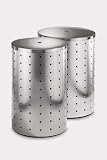 Zack 50515 QUADRO laundry bin dull Stainless Steel