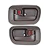 AUTEX Door Handles 2pcs Brown Interior Door Handle Front Left Right Driver Passenger Side Door Handles 80533 80504