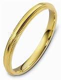 2.5mm traditional gold wedding band ring (14K Gold)