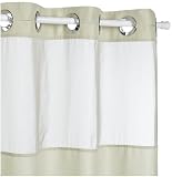Hookless Mystery 71 by 74-Inch Shower Curtain, Sage