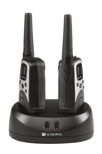 Audiovox GMRS1072CH 10-Mile 2-Way Radio Twin Pack with Dual Desktop Charger