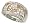 Ladies Wide Pave Diamond Band with Milgrain and prong Set Cluster Diamonds Diamond .50cttw H/i I1 - Size 4.0