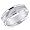 14K White Gold Elegant Men's Wedding Band Size 8