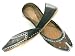 Beachcombers! Ethnic Leather and Netting Indian Khussa Belly Dance Shoes Black Silver