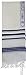 Talitnia Traditional Wool Tallit in Blue and White Stripes