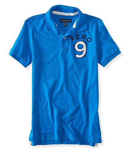 Aeropostale Men's Aero 9 Jersey Polo Shirt