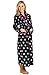 Del Rossa Women's 100% Cotton Lightweight Printed Bathrobe Robe