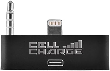 Cell Charge 30 Pin to 8 Pin Audio Jack Adapter Converter for iPhone 5/5s/5c (BLACK)