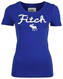 Abercrombie & Fitch Womens T-Shirt Crew Neck Royal Blue...