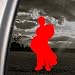 Naruto Red Decal Gaara Car Truck Bumper Window Red Sticker