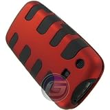 New Hybrid SnapOn Gel Cover for Samsung Impression A877 AT&T Red Fishbone Protector Case