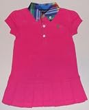  : Ralph Lauren Baby Girl Pleated Polo Dress with Plaid Collar