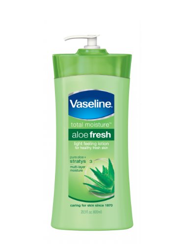 Vaseline Body Lotion, Aloe Fresh 20.3oz (Pack of 3)