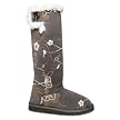 Women's MkLuk Printed Jersey Boot &nbsp; - Grey (6)