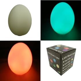 PK Green Colour Changing LED Egg Shaped Lamp