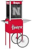 Popcorn Popper Machine with Cart - Nebraska - NCAA Team